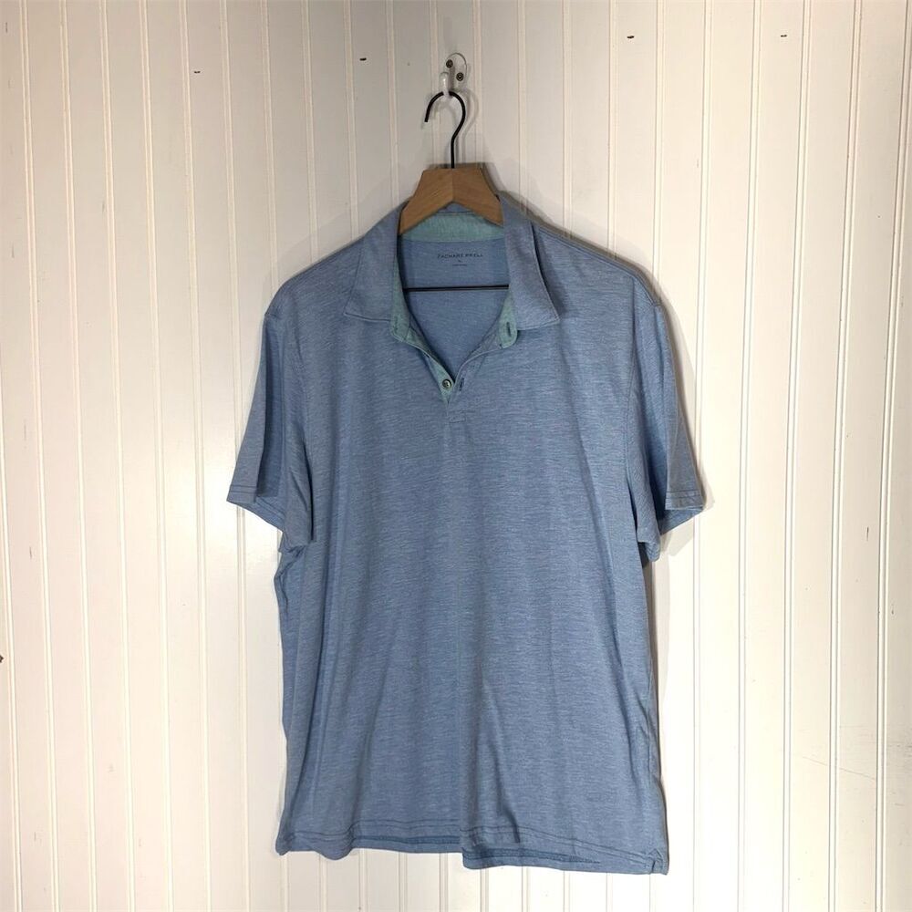 Zachary‎ Prell XL Blue Polo Shirt Modal Cotton Blend Lightweight Golf Travel